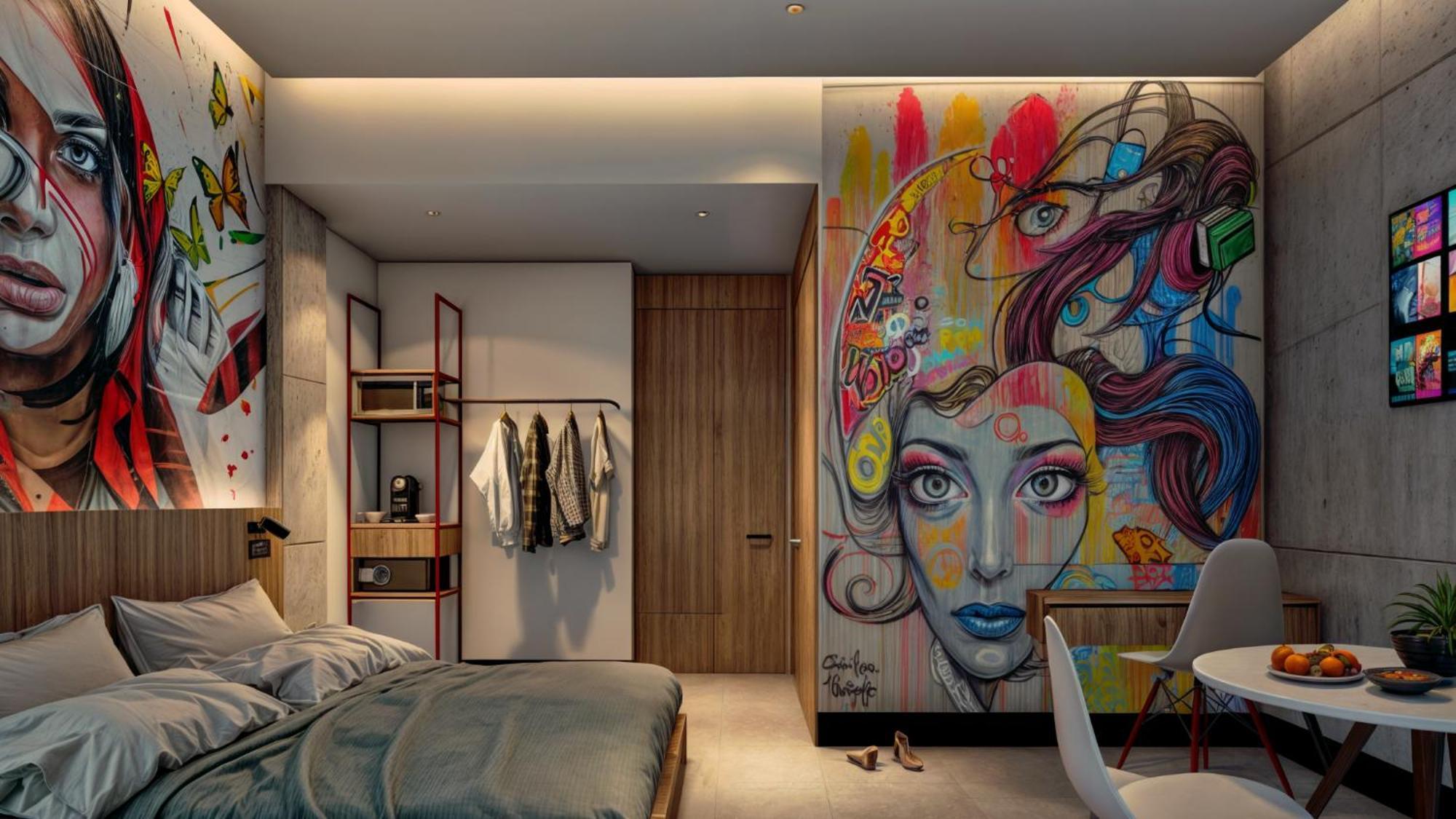 Street Art Hotel Roma Città del Messico Esterno foto