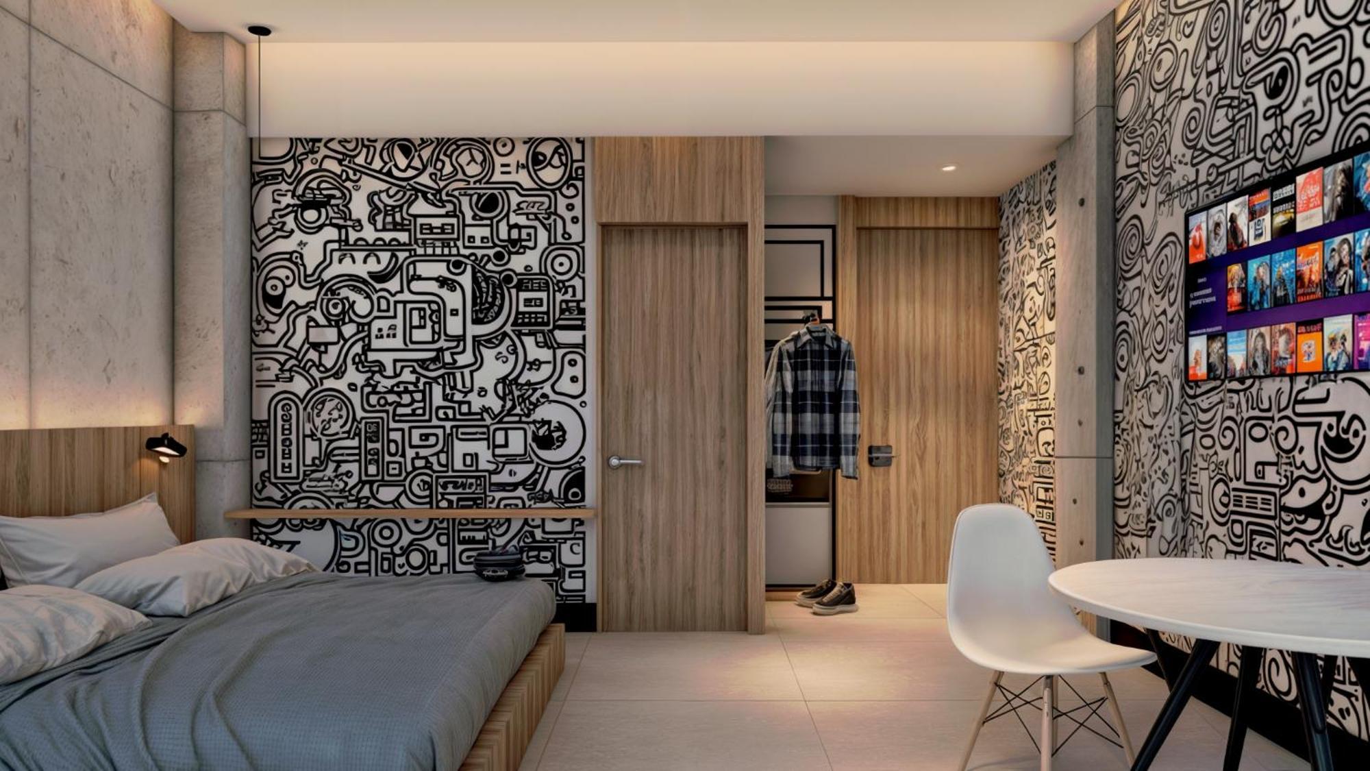 Street Art Hotel Roma Città del Messico Esterno foto