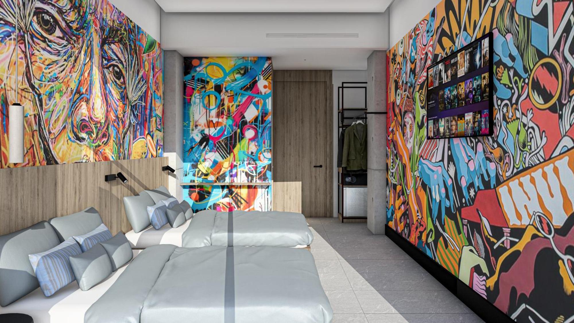 Street Art Hotel Roma Città del Messico Esterno foto